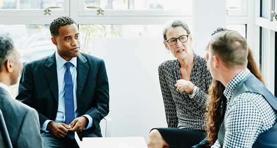 Professionals having a meeting