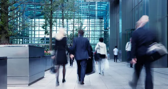 Business people in city