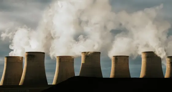 View of a coal power plant