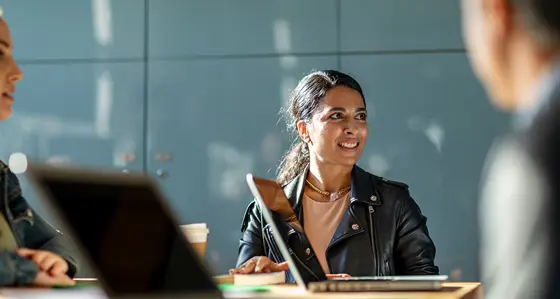 Woman in a meeting