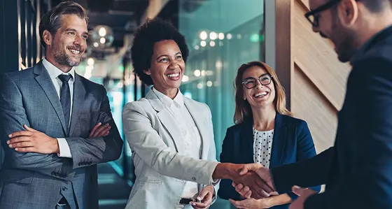 People in a business meeting