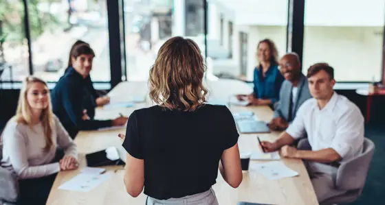 People in a meeting