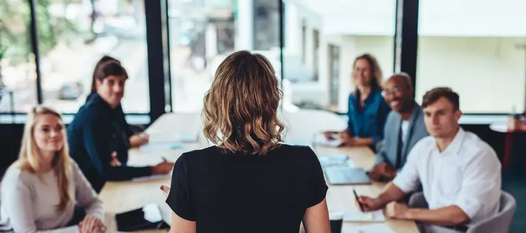People in a meeting